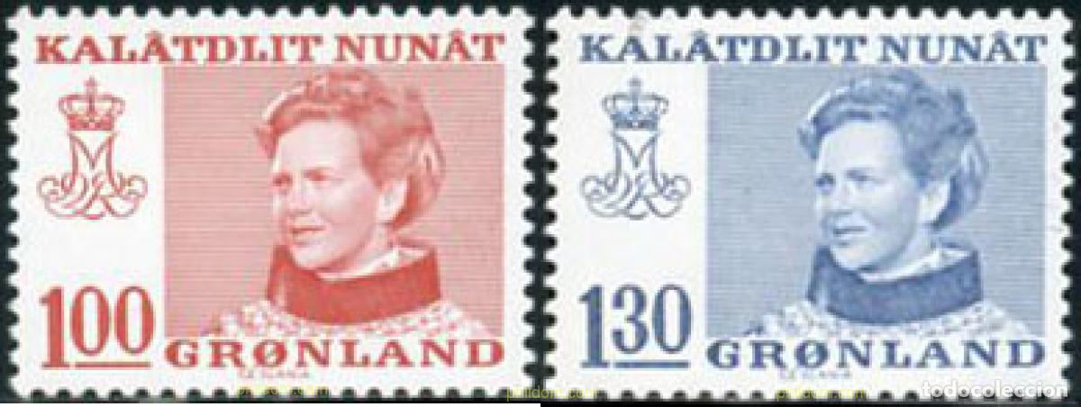 Sellos: 100236 MNH GROENLANDIA 1977 REINA MARGRETHE II
