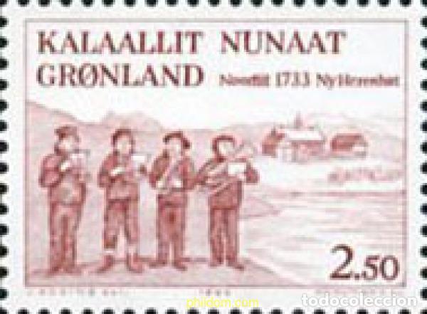 Sellos: 100242 MNH GROENLANDIA 1983 250 ANIVERSARIO DE LA ESTACION DE NOUVELLE HERRNHUT
