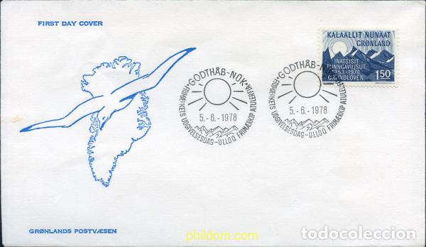 Sellos: 260772 MNH GROENLANDIA 1978 25 ANIVERSARIO DE LA MODIFICACION DE LA CONSTITUCION DE DINAMARCA