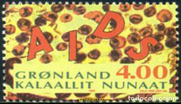 Sellos: 100255 MNH GROENLANDIA 1993 CAMPA&Ntilde;A DE LUCHA CONTRA LA SIDA
