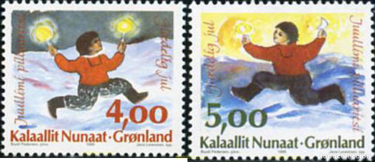 Sellos: 100274 MNH GROENLANDIA 1995 NAVIDAD