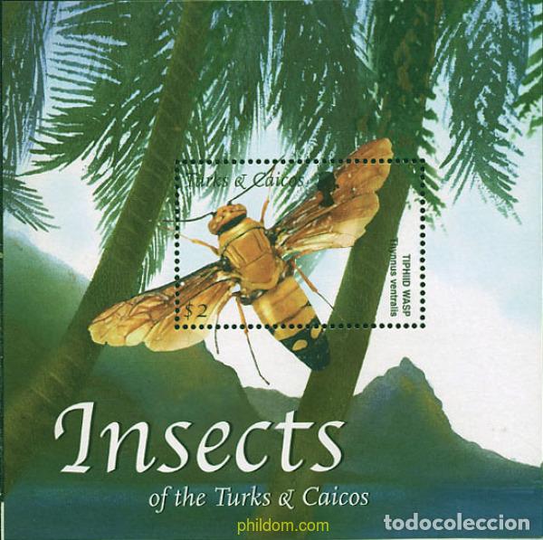 Sellos: 100649 MNH TURKS Y CAICOS 2002 INSECTOS