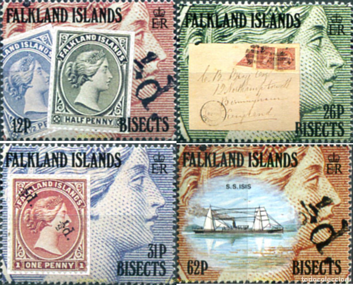 Sellos: 133362 MNH FALKLAND 1991 CENTENARIO DE LOA SELLOS BISECTADOS DE 1891