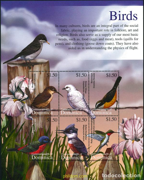 Sellos: 302846 MNH DOMINICA 2002 AVES