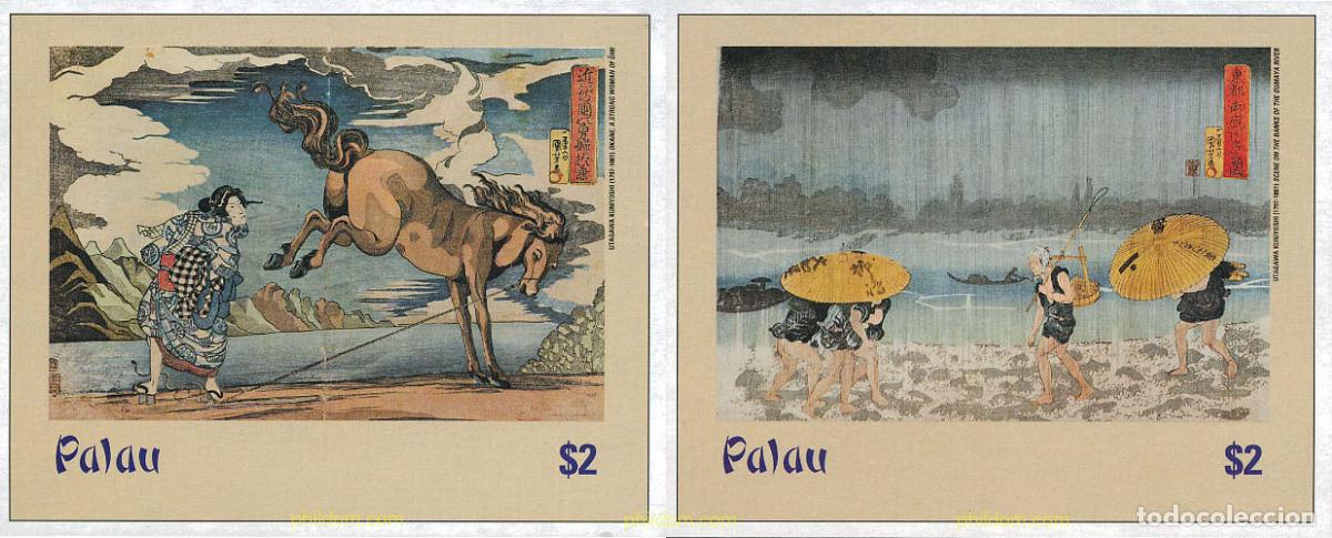 Sellos: 101854 MNH PALAU 2002 PINTURAS JAPONESAS