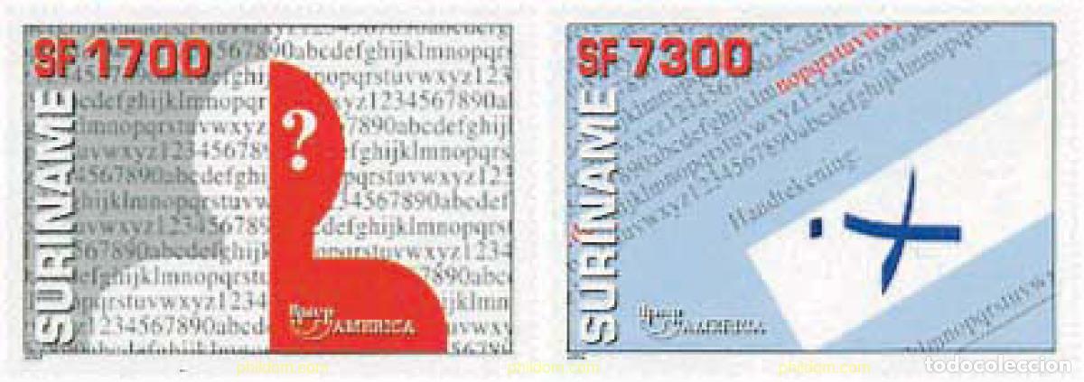 Sellos: 101863 MNH SURINAM 2002 AMERICA-UPAEP 2002 - EDUCACION Y ANALFABETISMO