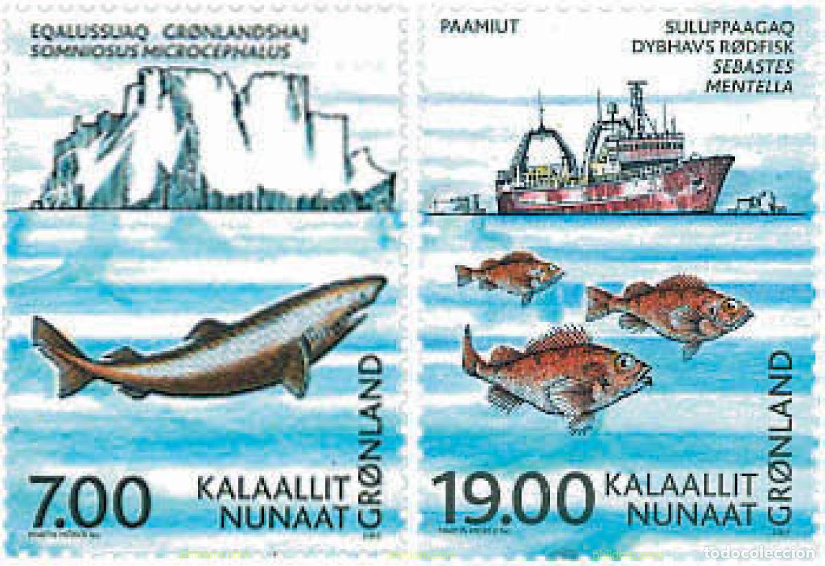 Sellos: 102008 MNH GROENLANDIA 2002 CENTENARIO DEL CONSEJO INTERNACIONAL PARA LA EXPLOTACION DEL MAR