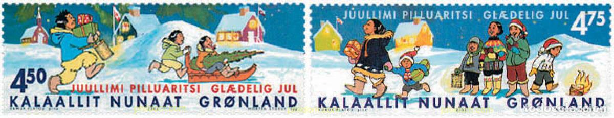 Sellos: 102013 MNH GROENLANDIA 2002 NAVIDAD