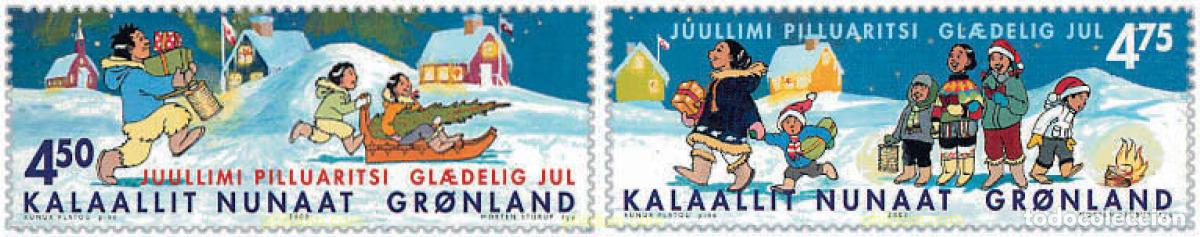 Sellos: 102015 MNH GROENLANDIA 2002 NAVIDAD