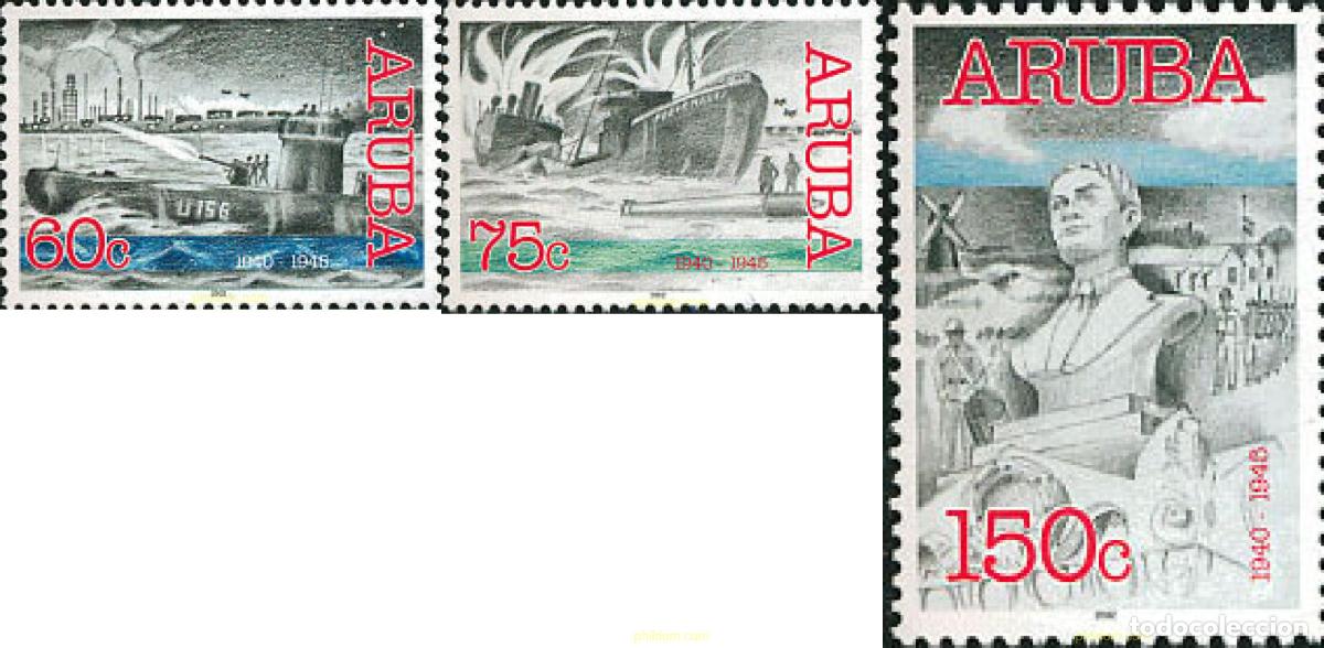 Sellos: 118512 MNH ARUBA 2002 LA SEGUNDA GUERRA MUNDIAL
