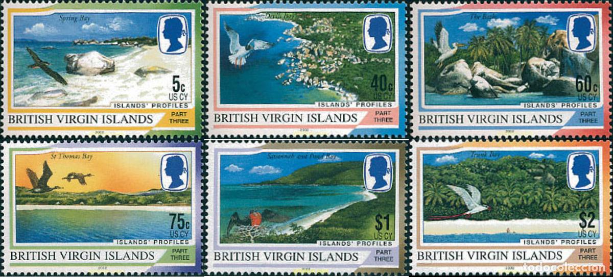 Sellos: 102298 MNH VIRGENES BRITANICAS Islas 2002 VISTAS DE LA ISLA