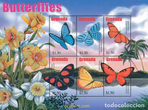 Sellos: 292244 MNH GRANADA 2002 MARIPOSAS