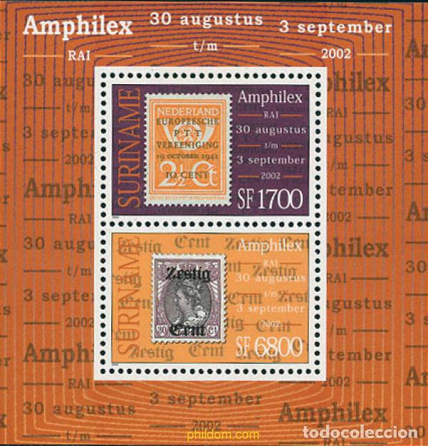 Sellos: 103100 MNH SURINAM 2002 AMPHILEX 2002. EXPOSICION FILATELICA INTERNACIONAL