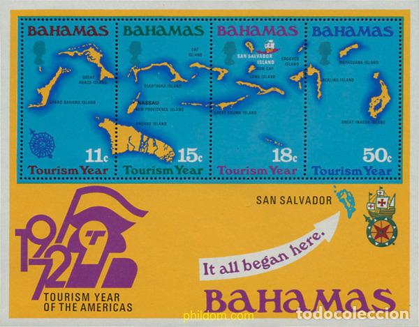 Sellos: 103574 MNH BAHAMAS 1972 A&Ntilde;O DEL TURISMO EN AMERICA