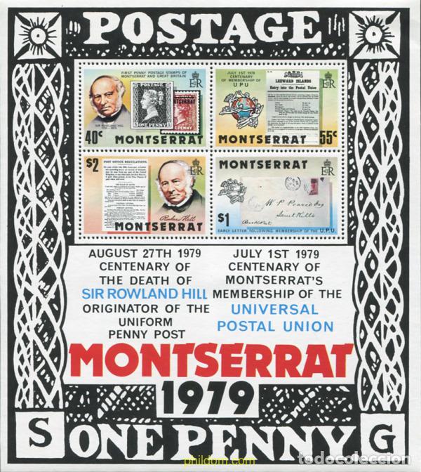 Sellos: 104043 MNH MONTSERRAT 1979 CENTENARIO DE LA MUERTE DE ROWLAND HILL