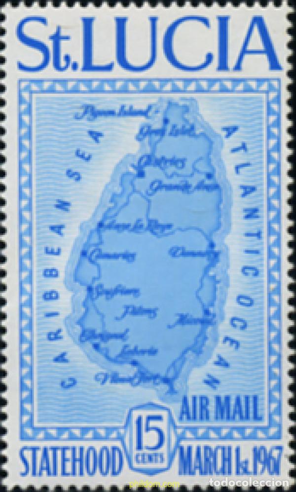 Sellos: 152471 MNH SANTA LUCIA 1967 PROCLAMACION DEL ESTADO ASOCIADO