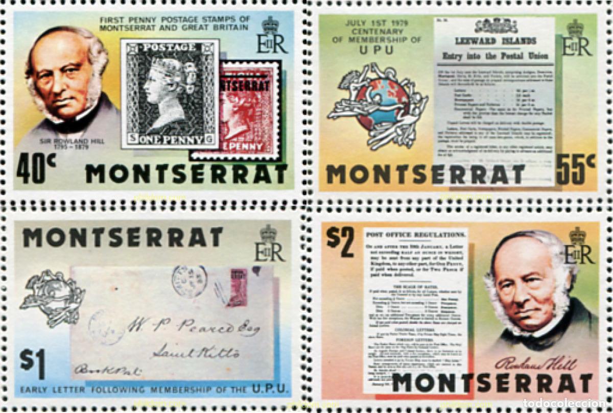 Sellos: 104045 MNH MONTSERRAT 1979 CENTENARIO DE LA MUERTE DE ROWLAND HILL