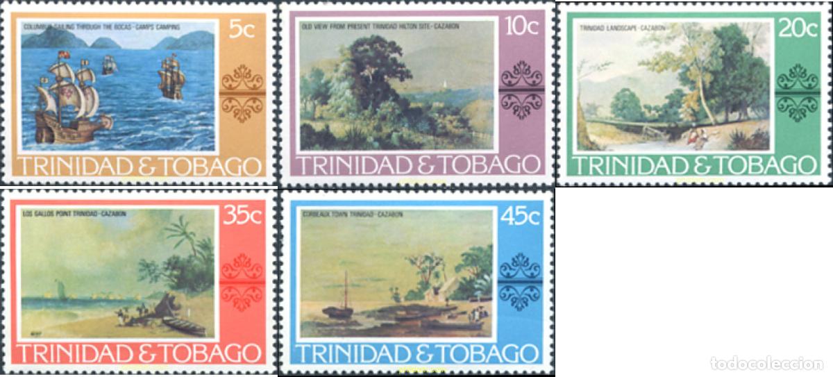 Sellos: 104205 MNH TRINIDAD Y TOBAGO 1976 PINTURAS DE PAISAJES