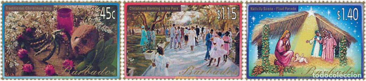 Sellos: 110262 MNH BARBADOS 2002 NAVIDAD