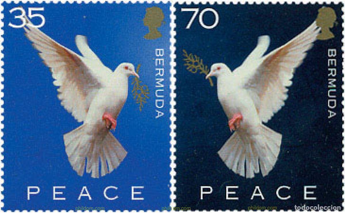 Sellos: 110264 MNH BERMUDAS 2002 DIA MUNDIAL DE LA PAZ