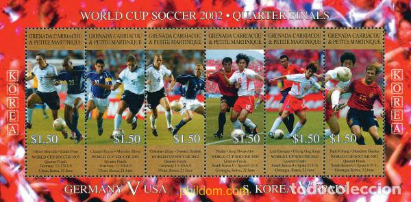 Sellos: 666622 MNH GRANADA GRANADINAS 2002 COPA DEL MUNDO DE FUTBOL. COREA DEL SUR Y JAPON-02