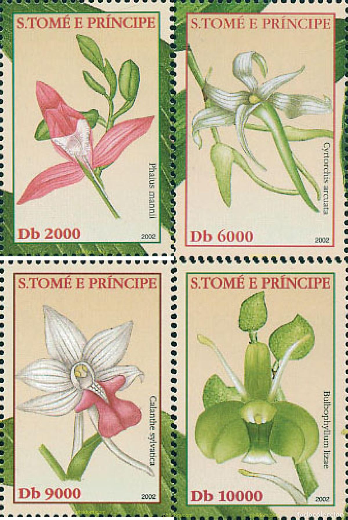 Sellos: 115277 MNH SANTO TOME Y PRINCIPE 2002 ORQUIDEAS