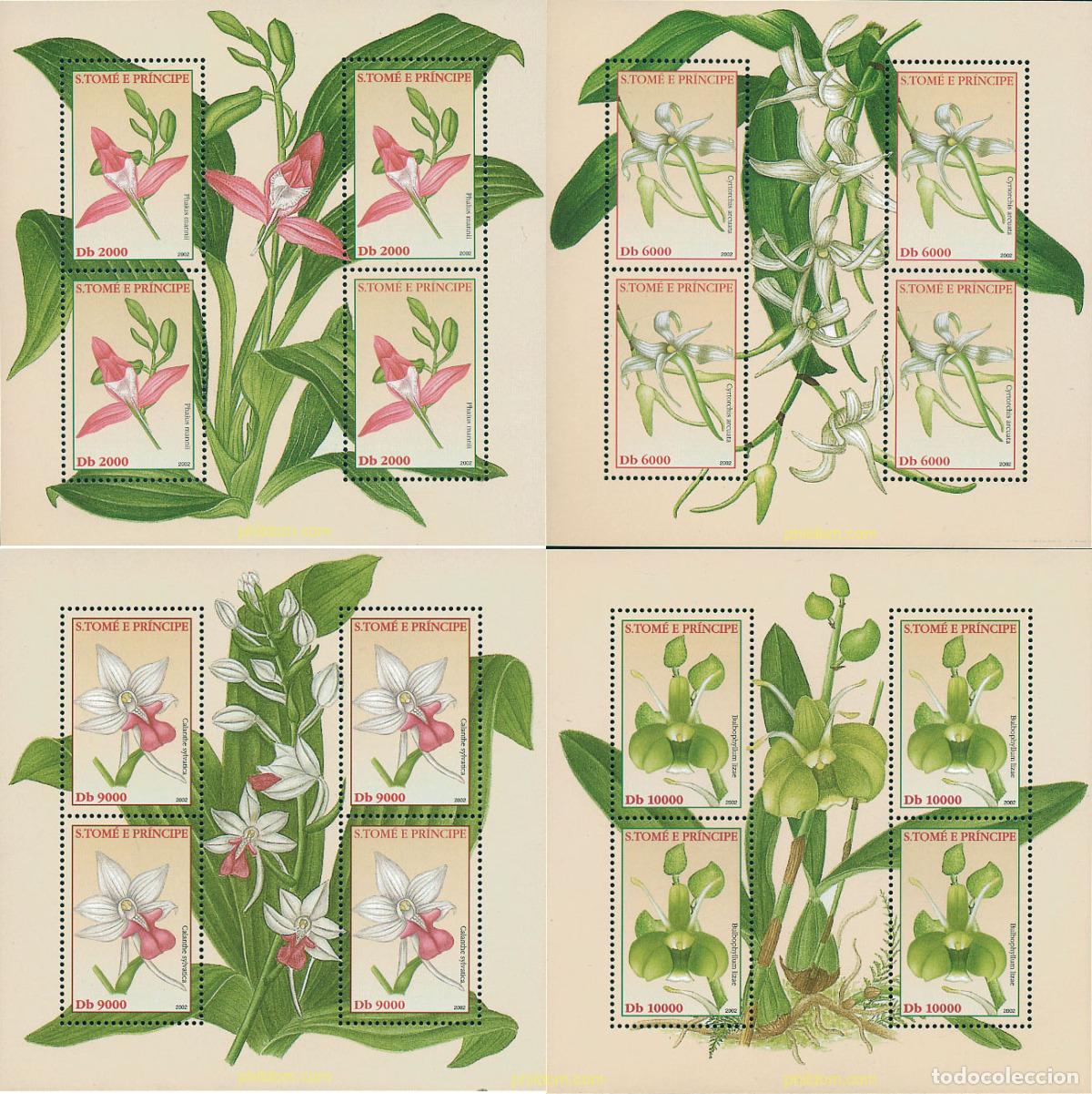 Sellos: 115278 MNH SANTO TOME Y PRINCIPE 2002 ORQUIDEAS
