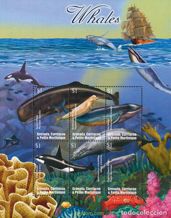 Sellos: 311570 MNH GRANADA GRANADINAS 2002 CETACEOS