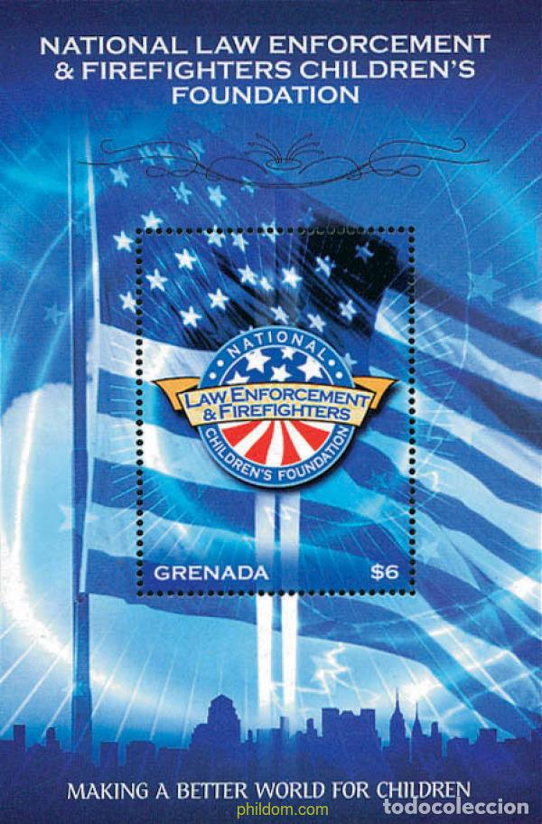Sellos: 116760 MNH GRANADA 2002 NATIONAL LAW ENFORCEMENT & FIREFIGHTERS CHILDREN'S FOUNDATION