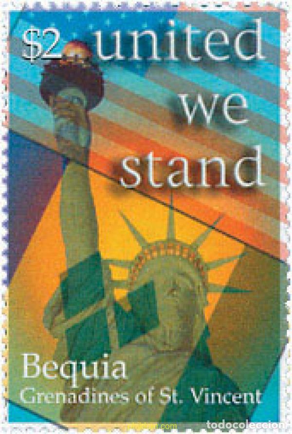 Sellos: 116820 MNH SAN VICENTE GRANADINAS. BEQUIA 2002 SOLIDARIDAD CON ESTADOS UNIDOS