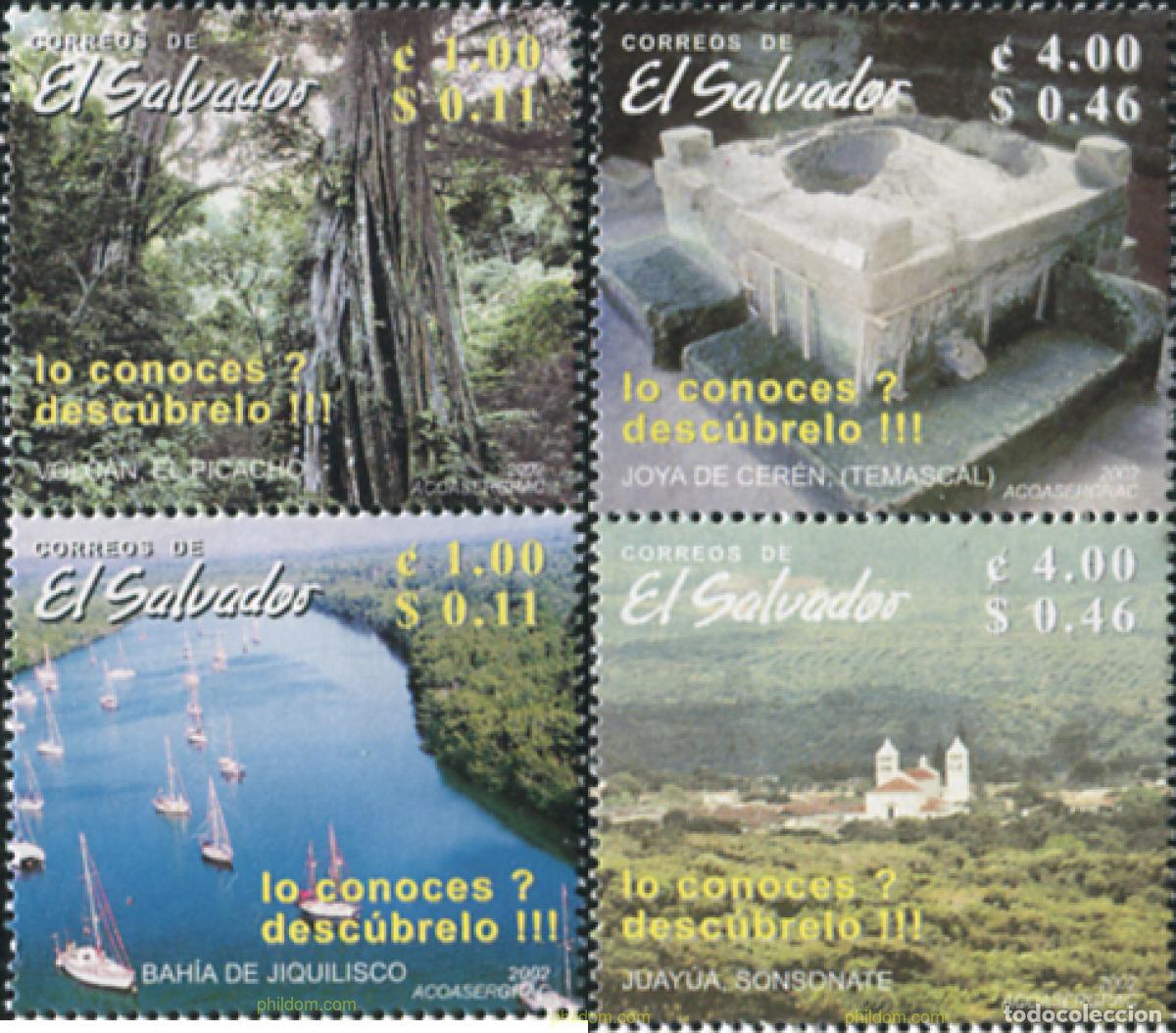 Sellos: 117383 MNH EL SALVADOR 2002 TURISMO