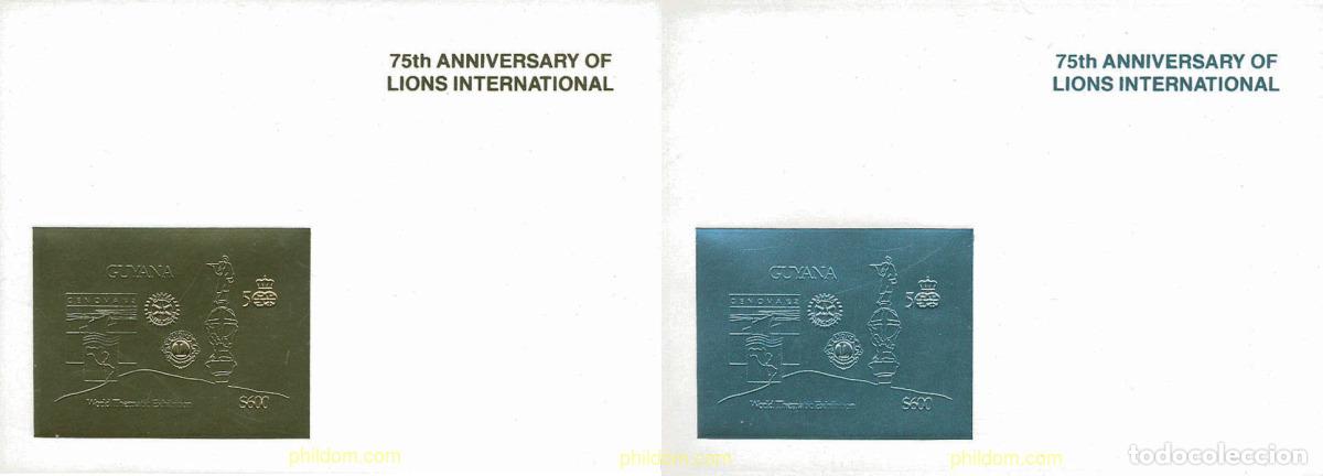 Sellos: 118065 MNH GUYANA 1993 75 ANIVERSARIO DEL LIONS CLUB