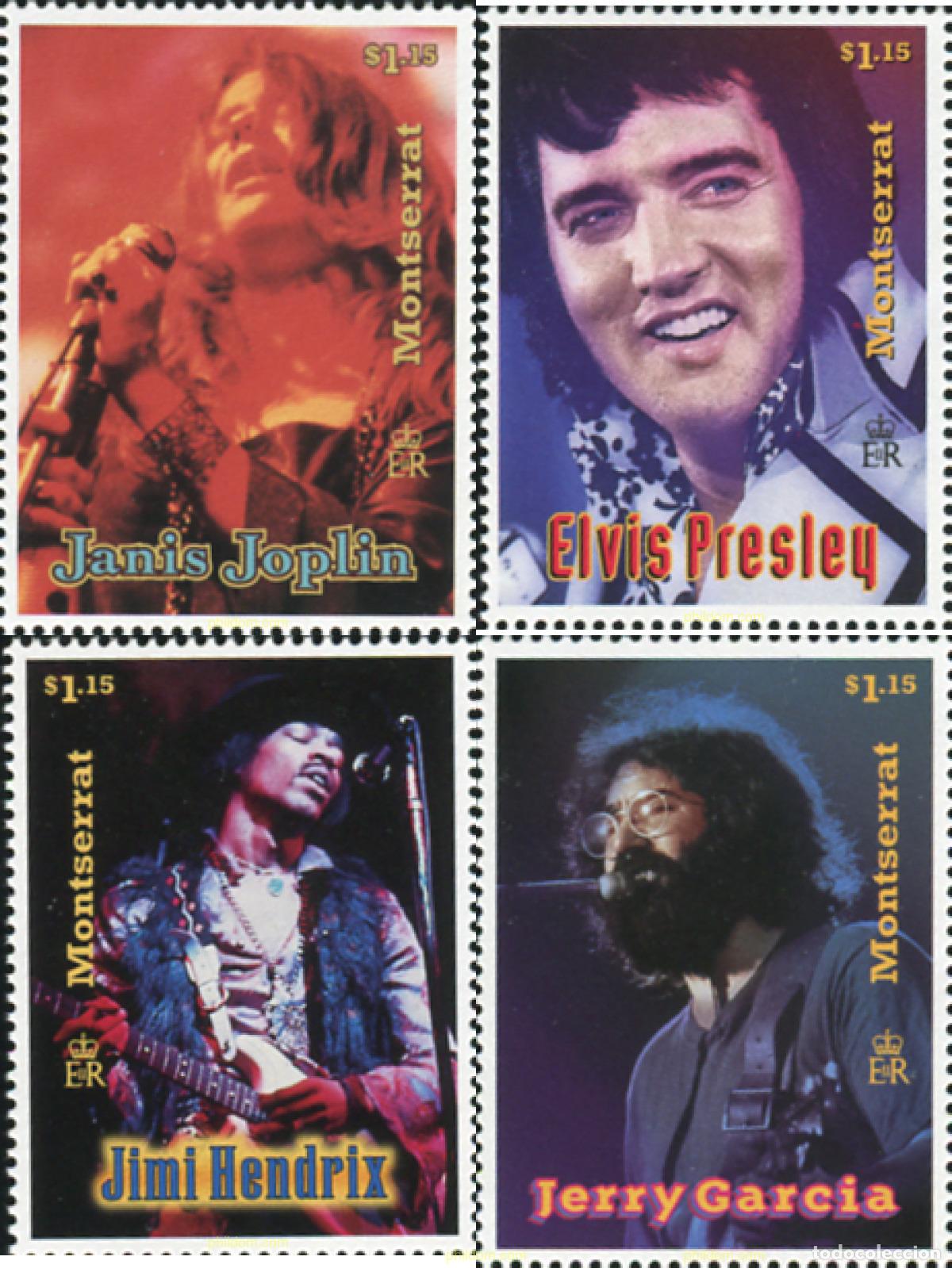 Sellos: 224946 MNH MONTSERRAT 1997 LEYENDAS DE LA MUSICA