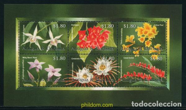 Sellos: 281965 MNH ANTIGUA Y BARBUDA 2002 FLORES