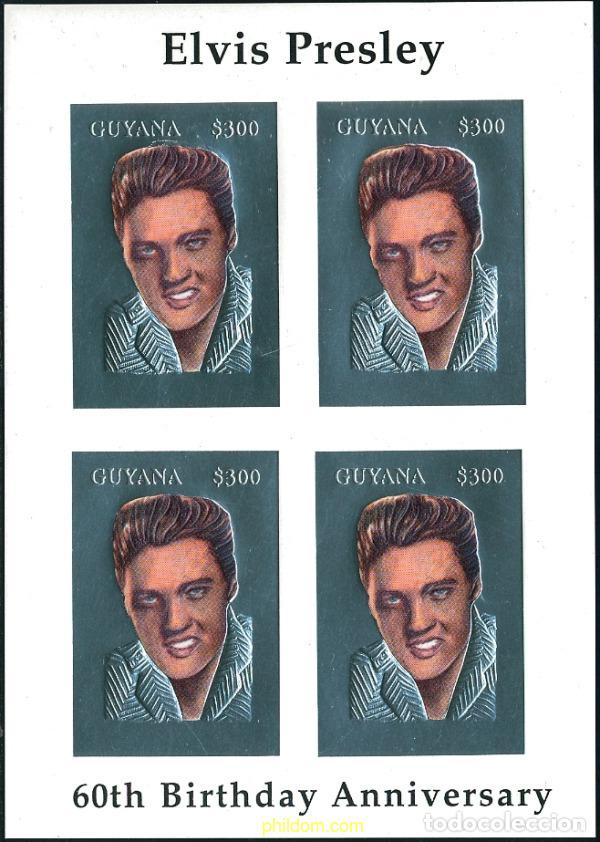 Sellos: 213052 MNH GUYANA 1994 65 ANIVERSARIO DEL NACIMIENTO DE ELVIS PRESLEY