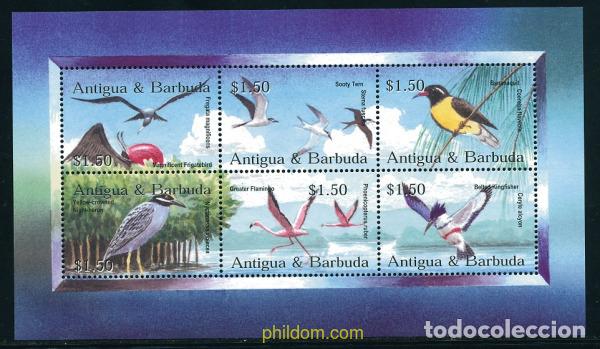 Sellos: 280841 MNH ANTIGUA Y BARBUDA 2002 AVES