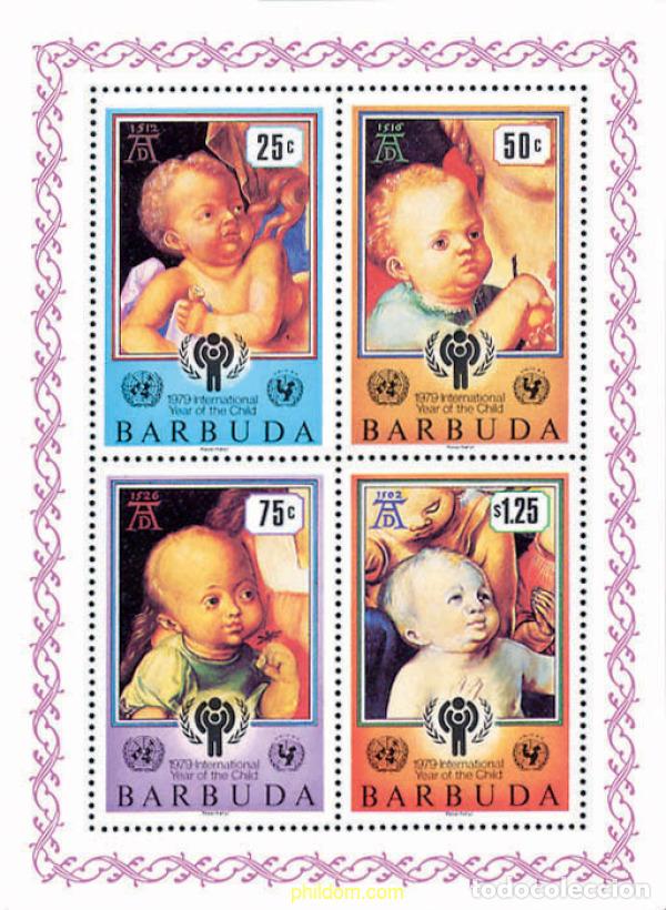 Sellos: 119596 MNH BARBUDA 1979 A&Ntilde;O INTERNACIONAL DEL NI&Ntilde;O