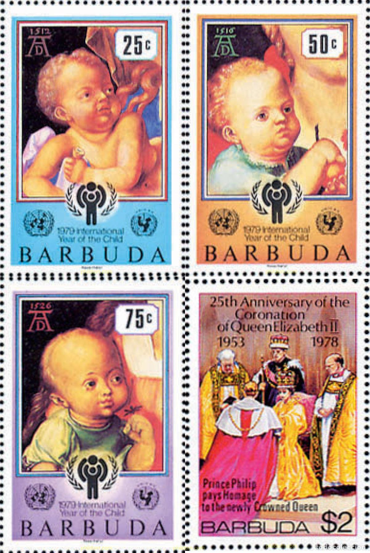 Sellos: 119609 MNH BARBUDA 1979 A&Ntilde;O INTERNACIONAL DEL NI&Ntilde;O