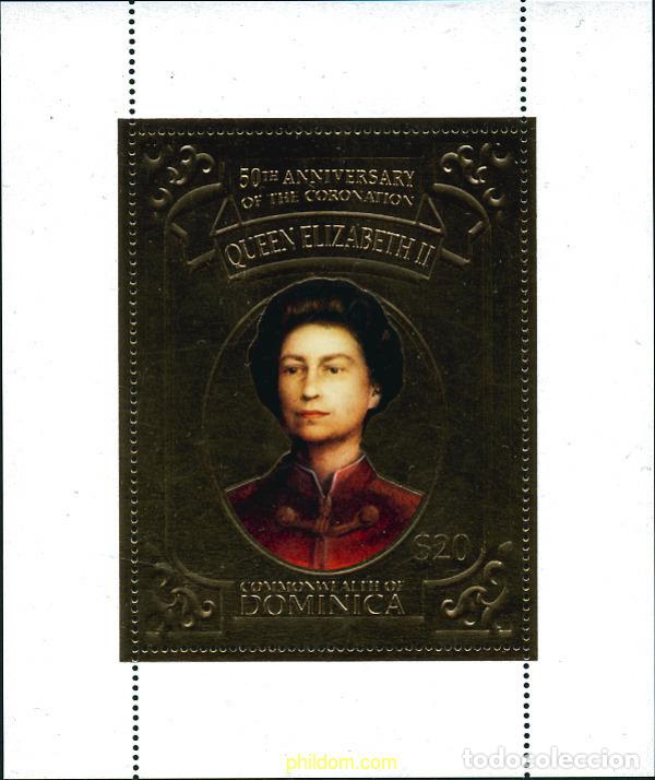 Sellos: 122610 MNH DOMINICA 2003 50 ANIVERSARIO DEL ACCESO AL TRONO DE ISABEL II