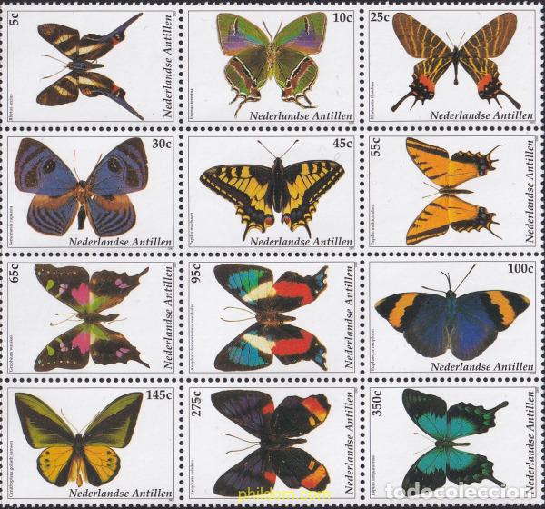 Sellos: 144377 MNH ANTILLAS HOLANDESAS 2003 MARIPOSAS