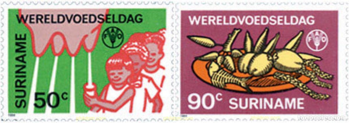 Sellos: 123716 MNH SURINAM 1984 DIA MUNDIAL DE LA ALIMENTACION