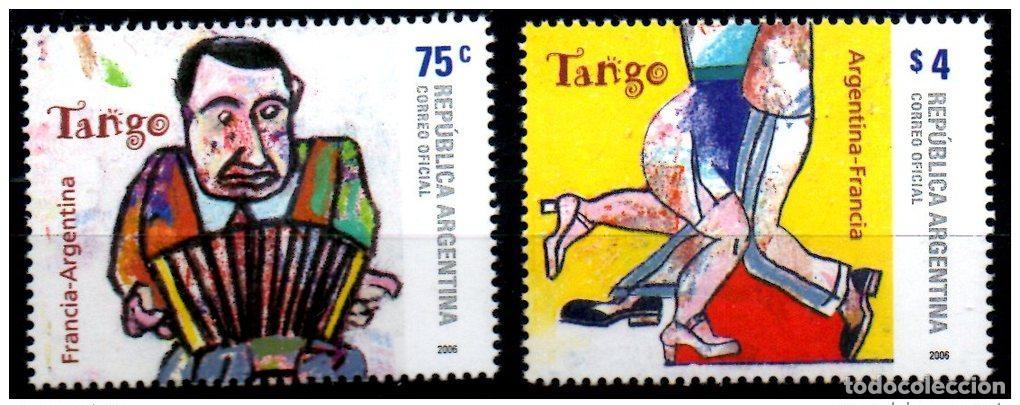 Sellos: Emisi&oacute;n conjunta Francia Argentina 2006 Le Tango Yvert 2614 2615 precio 5 euros