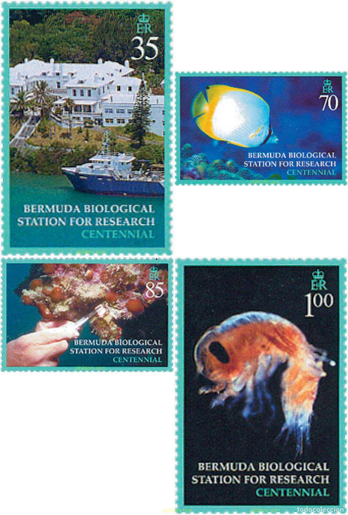 Sellos: 125013 MNH BERMUDAS 2003 CENTENARIO DEL BERMUDA BIOLOGICAL STATION FOR RESEARCH