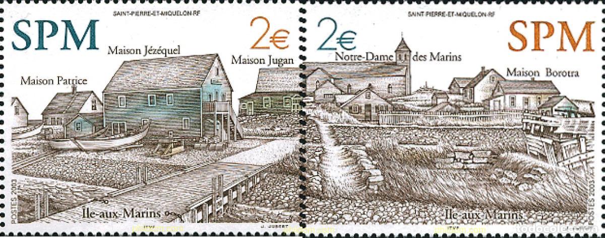 Sellos: 125179 MNH SAN PEDRO Y MIQUELON 2003 CONGRESO INTERNACIONAL DE ARQUITECTURA TRADICIONAL