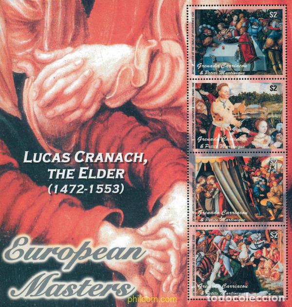 Sellos: 311583 MNH GRANADA GRANADINAS 2003 PINTURAS DE LUCAS CRANACH