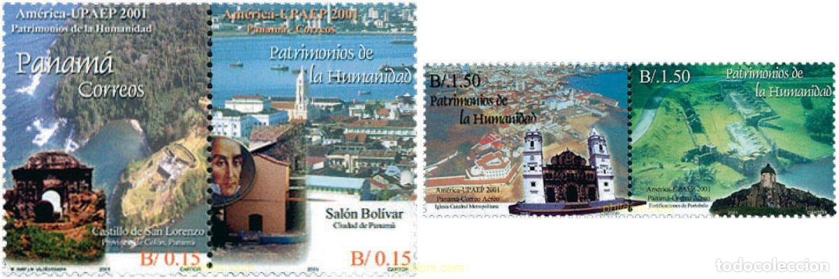 Sellos: 125349 MNH PANAMA 2001 AMERICA-UPAEP 2001 - PATRIMONIO DE LA HUMANIDAD