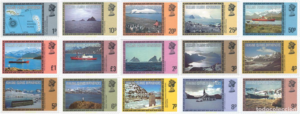 Sellos: 214865 MNH FALKLAND. Dependencias 1980 PAISAJES