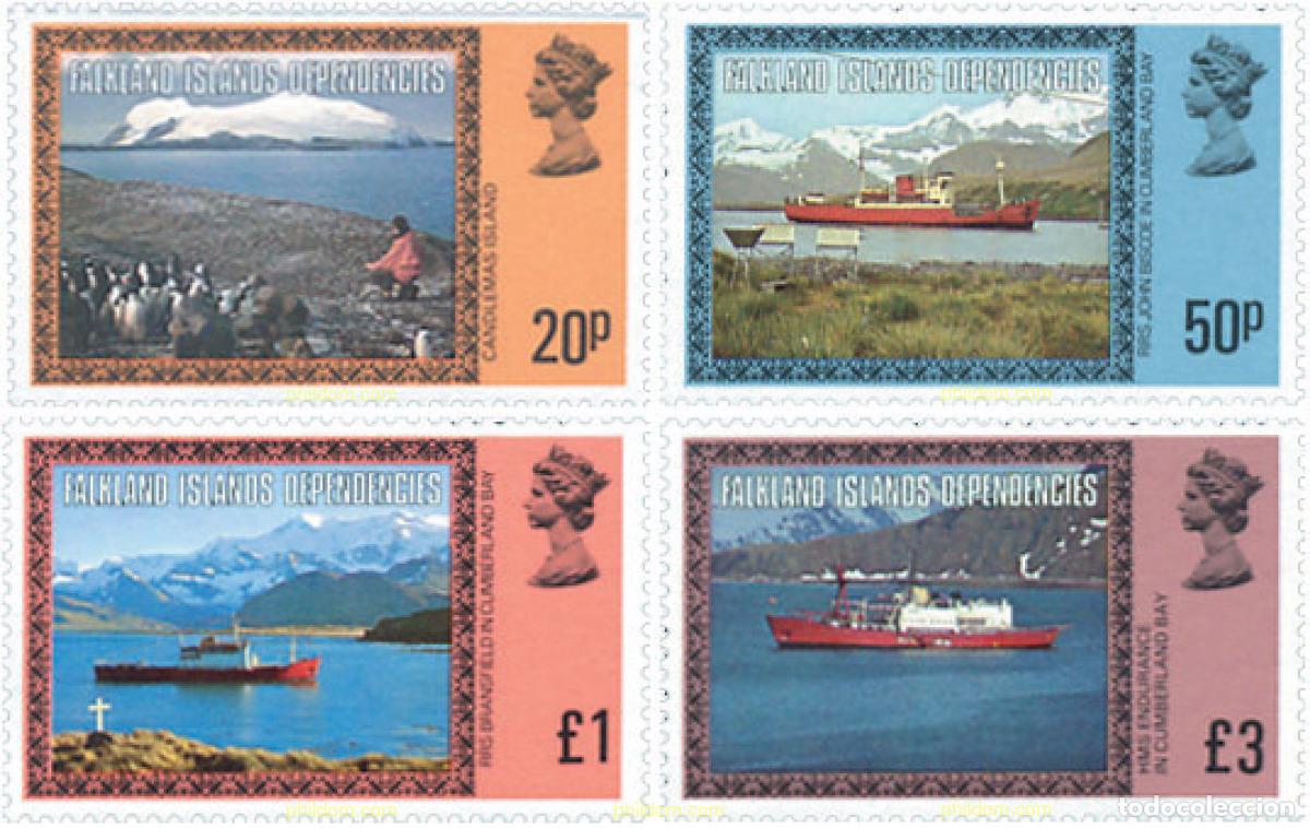 Sellos: 214867 MNH FALKLAND. Dependencias 1980 PAISAJES