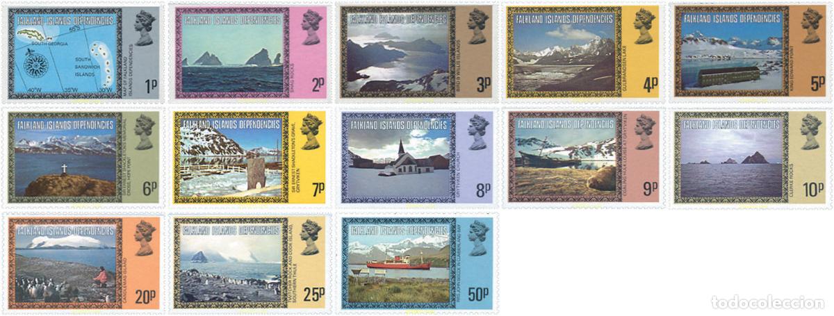 Sellos: 312651 MNH FALKLAND. Dependencias 1980 PAISAJES