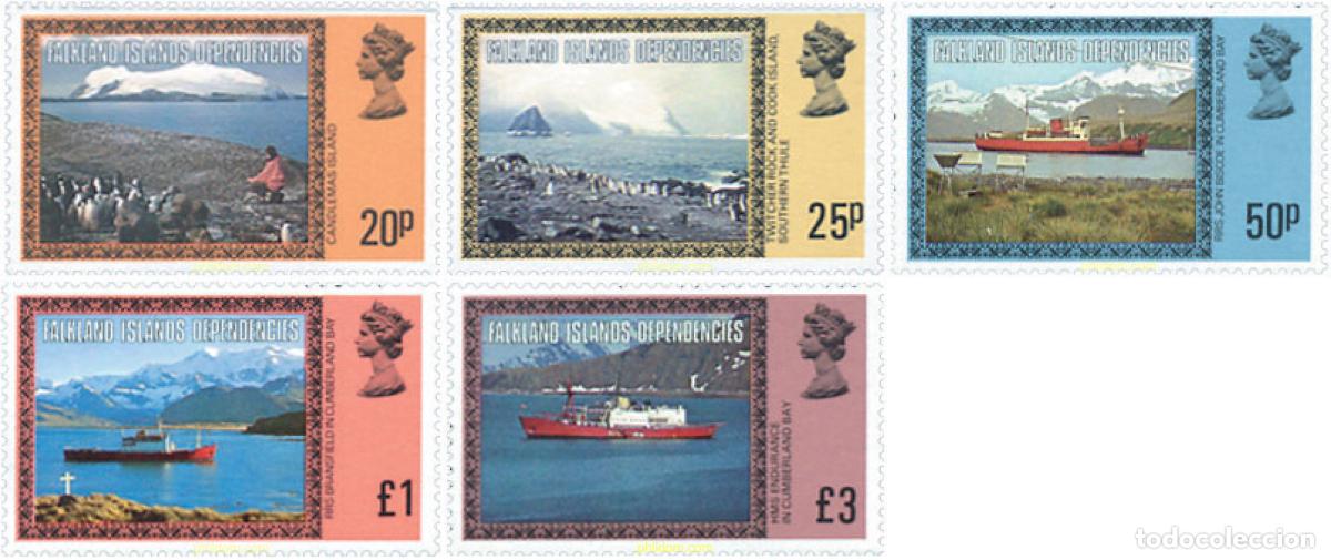 Sellos: 370506 MNH FALKLAND. Dependencias 1980 PAISAJES